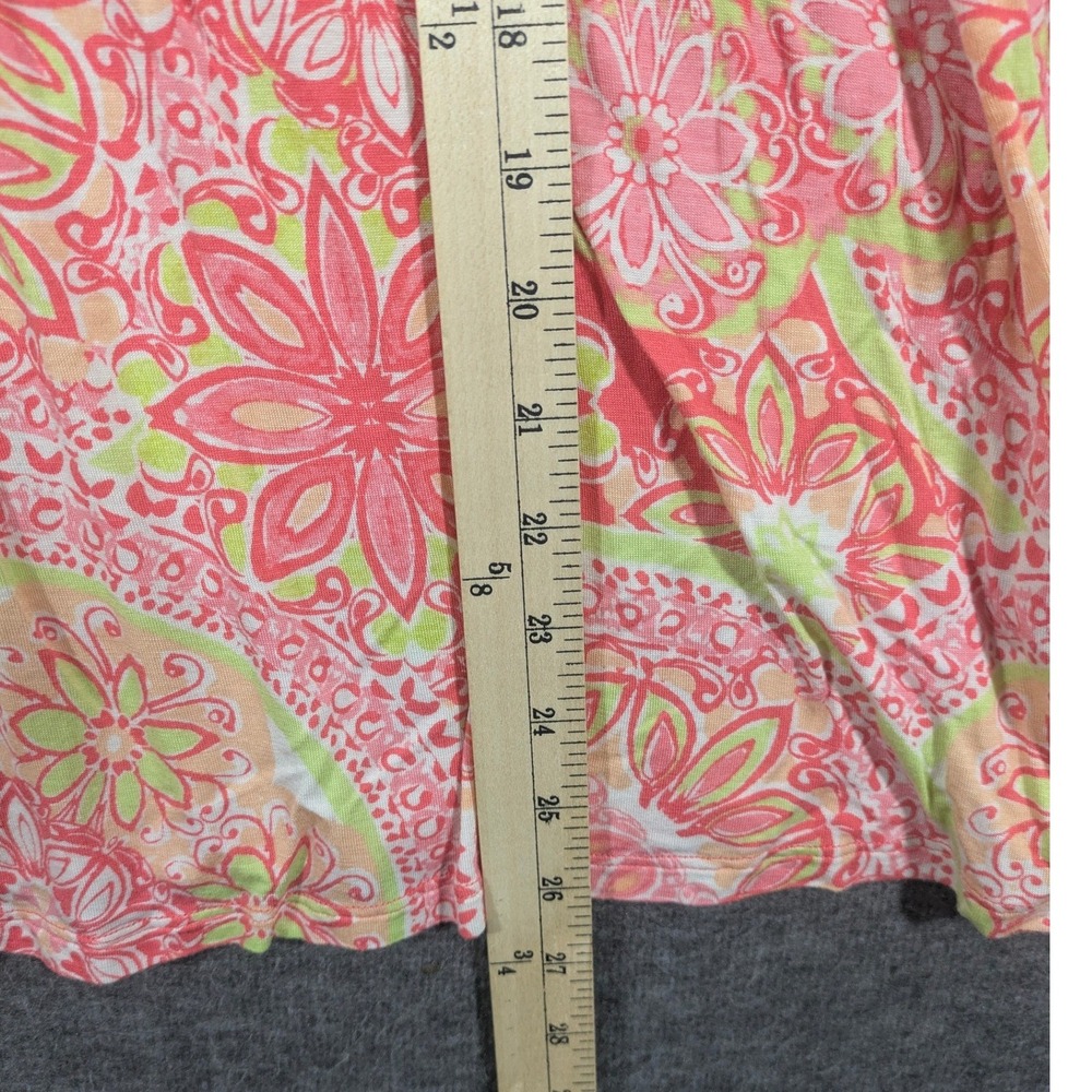 Ruby Rd Pink Orange Paisley 3/4 Sleeve Bohemian Womens Shirt Blouse Size L - Picture 4 of 8